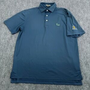 Peter Millar Summer Comfort Polo Shirt Mens M Presidents‎ Cup Liberty National